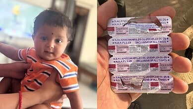 Child infant at Hyderabad hospital, parents allege expired medicine used.