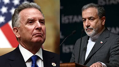Iran's top diplomat Seyed Abbas Araghchi and US Mideast special envoy Steve Witkoff