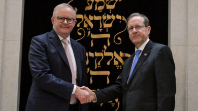 Israeli President Isaac Herzog and Australian Prime Minister Anthony Albanese