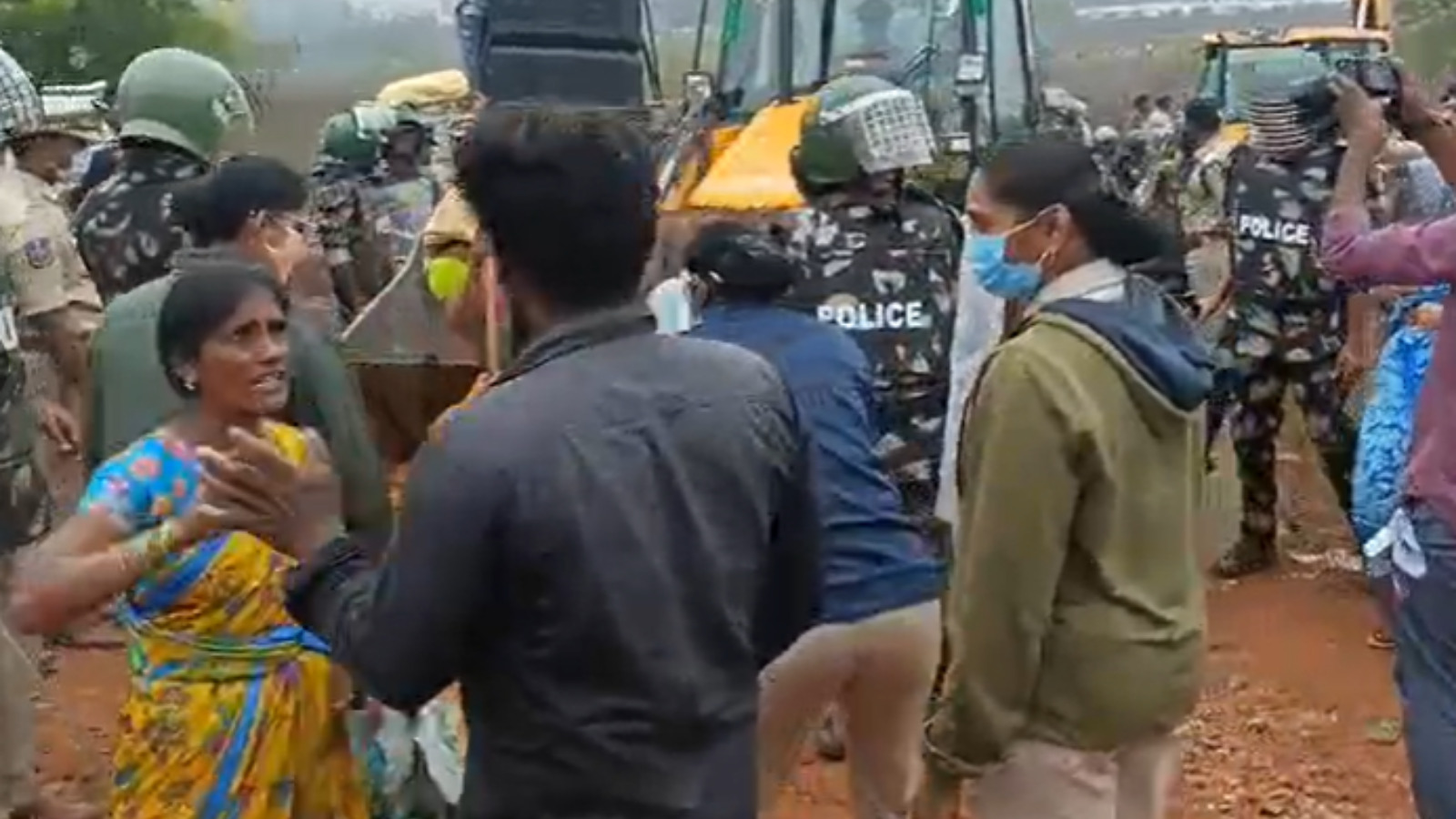 Khammam mass eviction drive