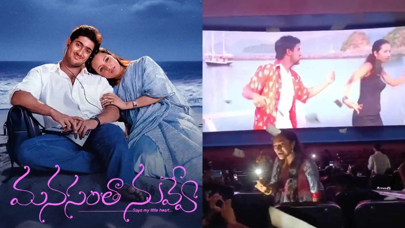 Happy couple relaxing by the ocean at sunset.