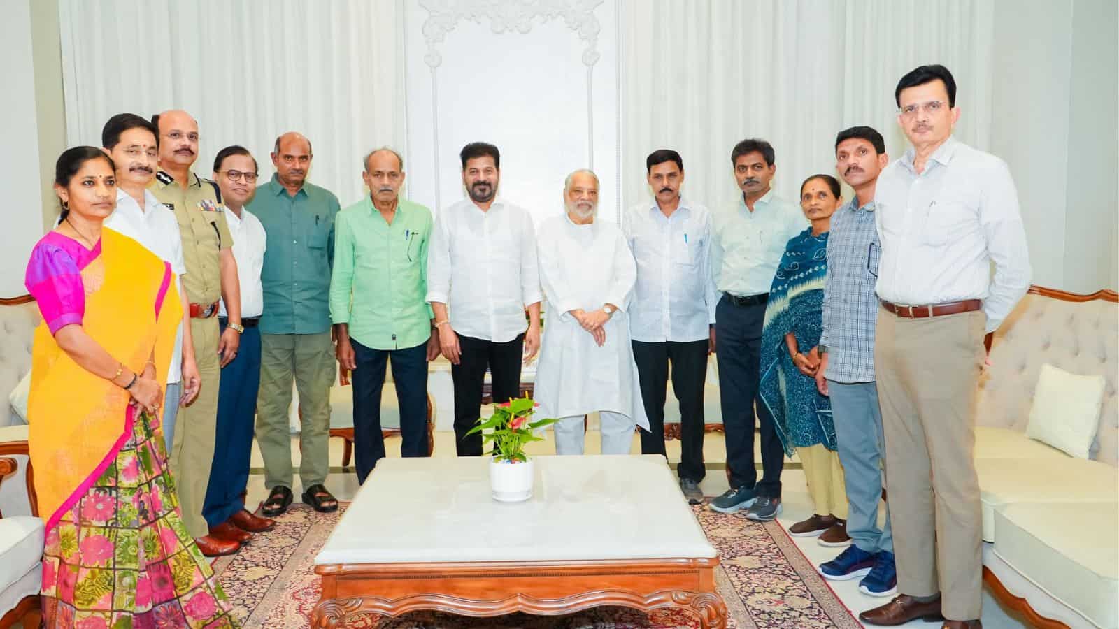 Surrendered Maoist leaders meet Telangana Chief Minister Revanth Reddy