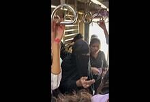 Burqa clad man enters ladies compartment in a local train in Mumbai