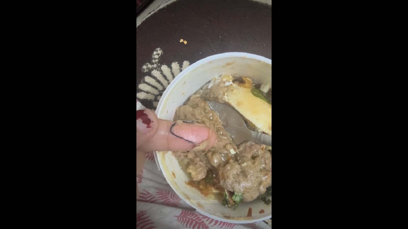 Customer shows threat found in Haleem in Hyderabad