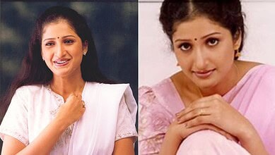 Portrait of Prathyusha, Indian woman in traditional attire.