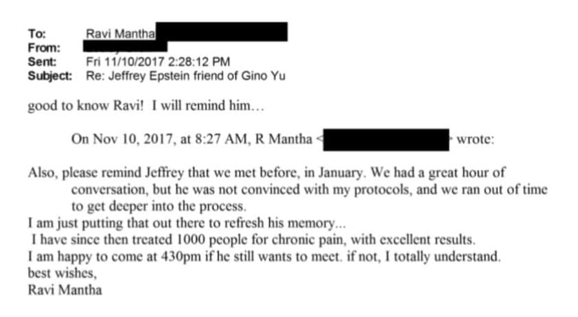 Hyderabad businessman Ravi Mantha, author of Modi, featured in Epstein Files.