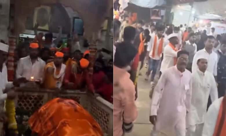 Religious sloganeering at Haji Malang Dargah in Mharashtra