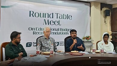 SIO Telangana hosts a round table on education budget with experts and officials discussing funding and p.