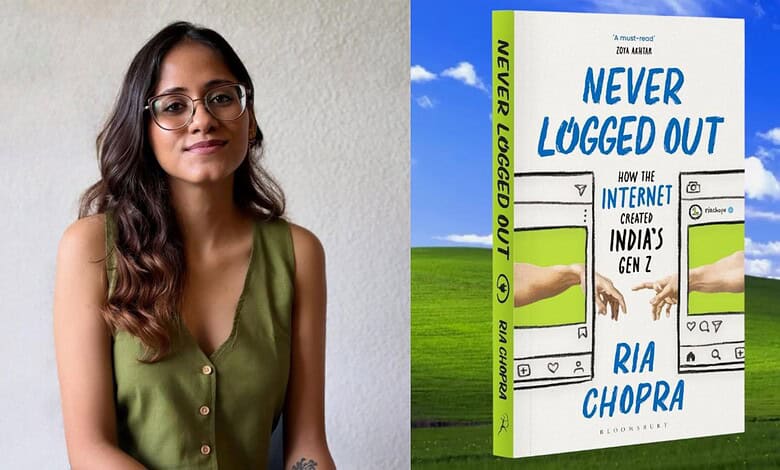 Young woman with glasses and long hair, representing India's digital youth.