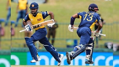Sri Lankan cricket players Shanaka, Mendis, and Ratnayake score fifties, boosting team to 225/5 against Oman.