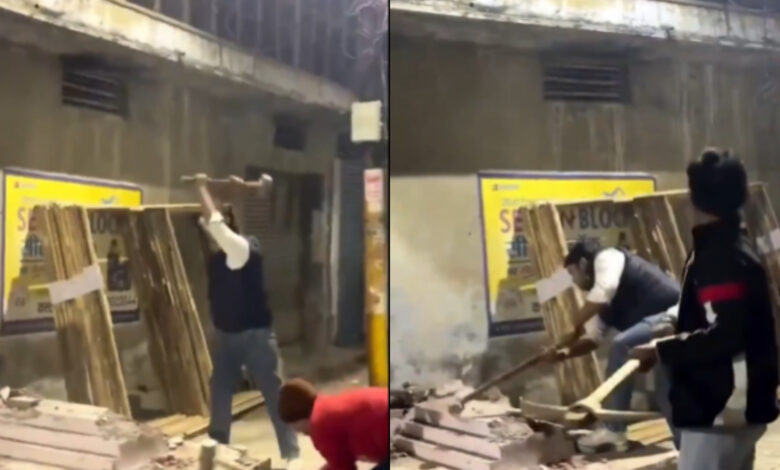 UP mazar demolished