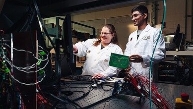 Researchers from IIT Hyderabad and Purdue University work together on semiconductor research at the US-In.