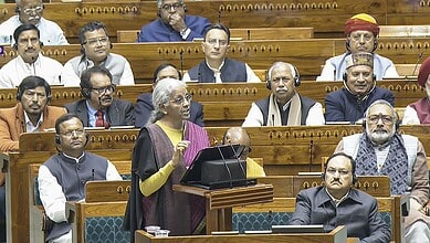 Union Finance Minister Nirmala Sitharaman presents the 2026-2027 Union Budget in the Parliament on Sunday