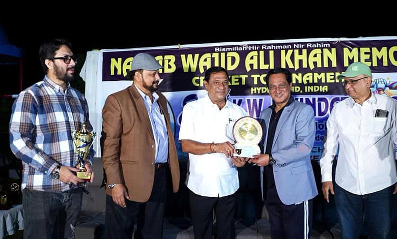 Wajid Ali Khan Memorial Cricket Tournament held in Hyderabad