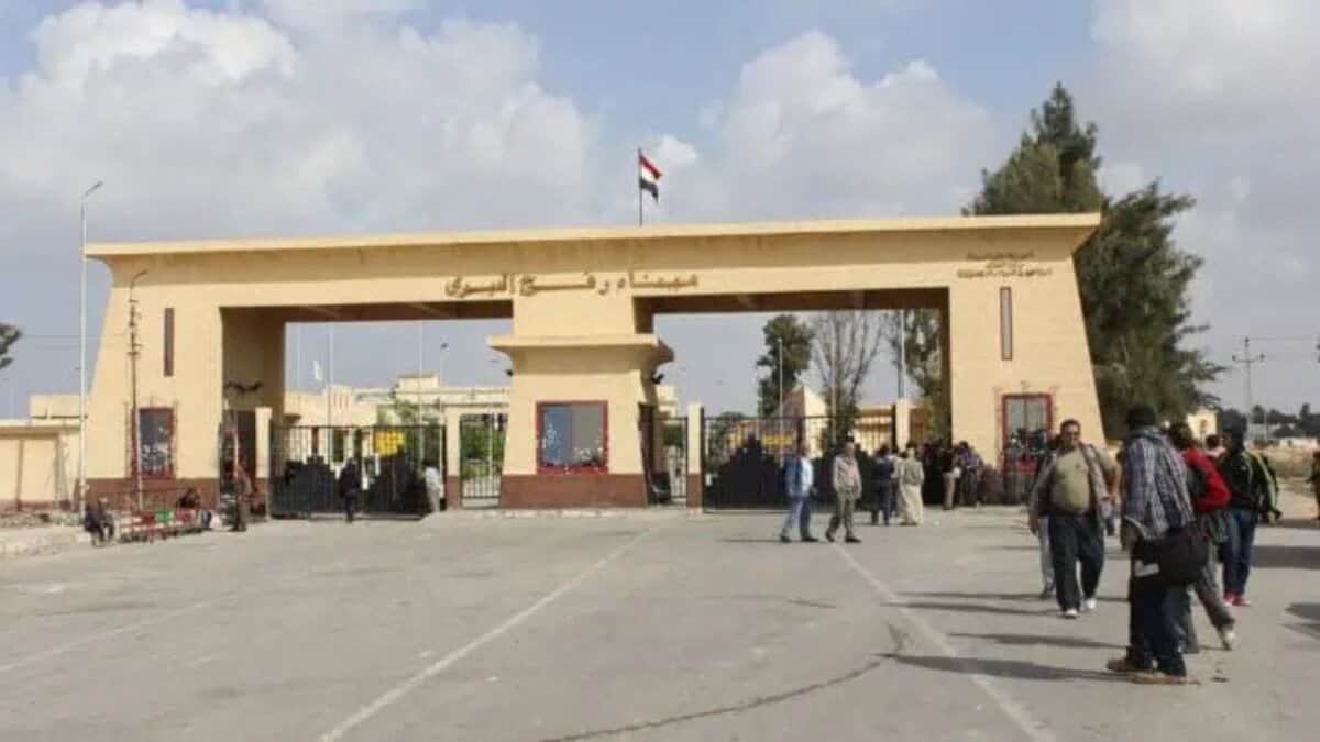 Rafah crossing on the Palestine- Egypt border