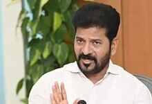 Telangana CM Revanth Reddy addresses a meeting