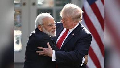 Indian Prime Minister Narendra Modi with US President Donald Trump (File Photo)