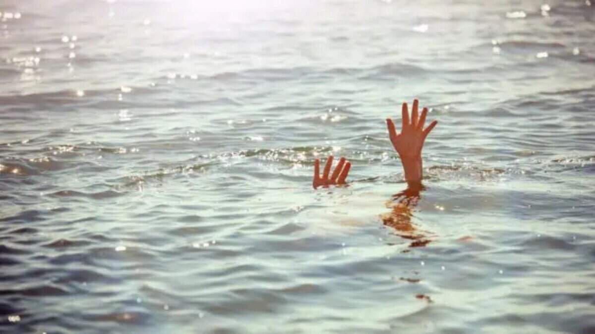 Representational image of a drowning person