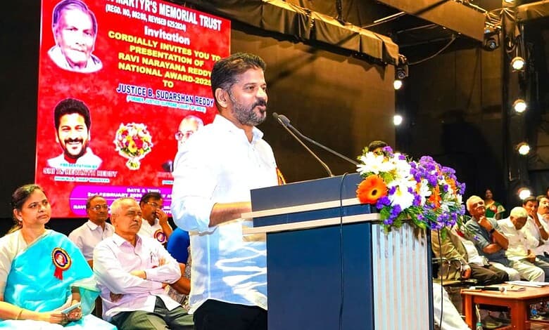 Telangana CM soeaks at an award ceremony in Hyderabad