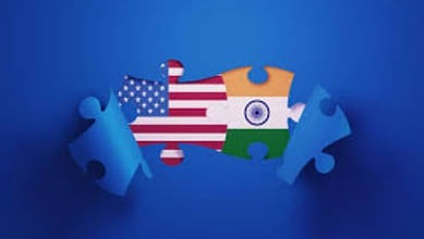 Representational image depicting India- US relations