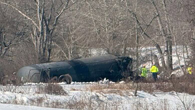 A freight train derailed in US