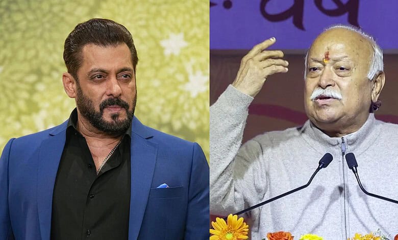 Bollywood megastar Salman Khan and RSS chief Mohan Bhagwat