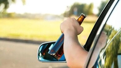 Representational image used to depict drunk driving