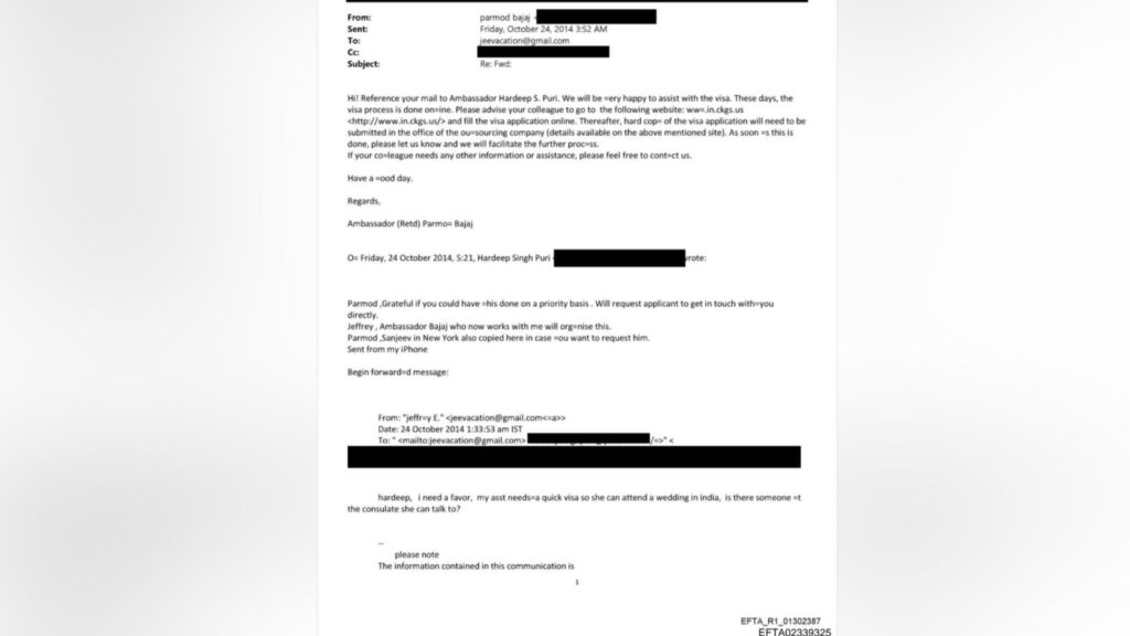 Rahul Gandhi and Hardeep Puri engaged in discussion at public event.