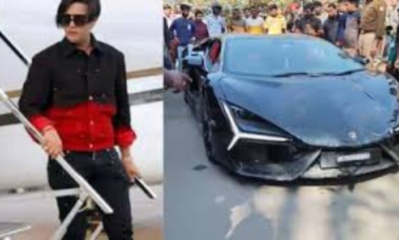 Accused Shivam Mishra and his Lamborghini