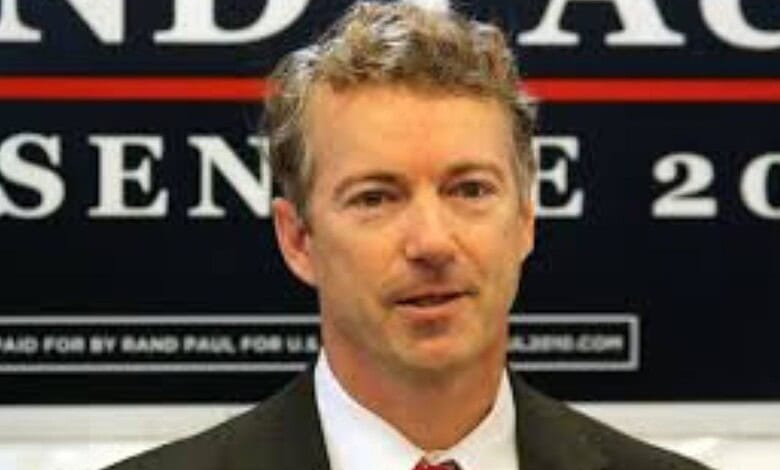 US Senator Rand Paul at a meeting