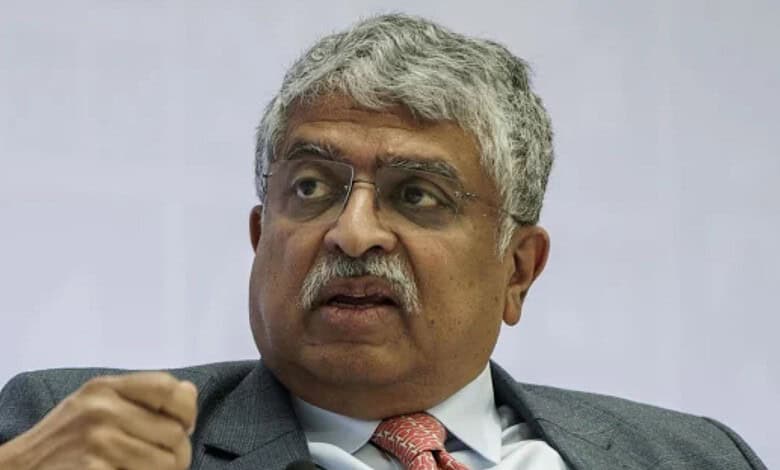 Nandan Nilekani discusses how AI will transform technology jobs and reduce the importance of coding.