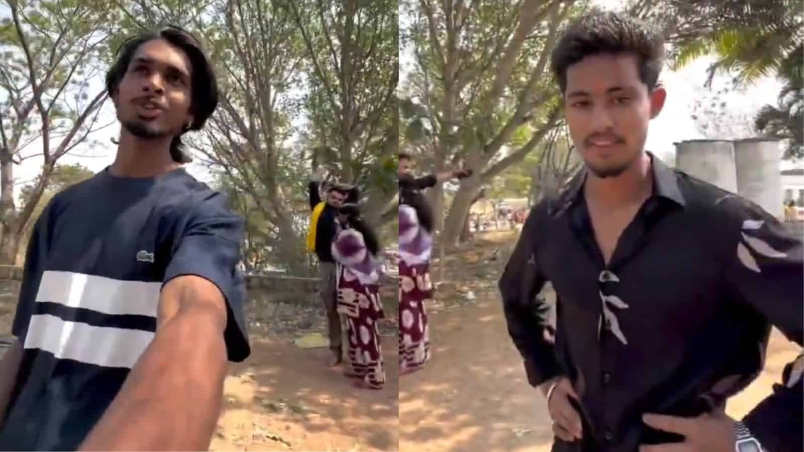 The Falaknuma police have arrested two men who offered prasadam mixed with ganja in Shamshabad during Maha Shivaratri festival