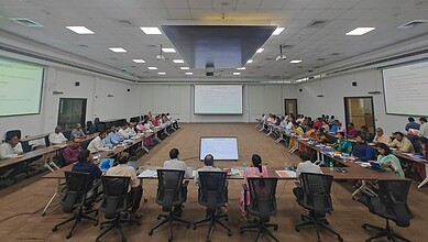 Telangana Chief Electoral Officer C Sudarshan Reddy conducts special training for EROs in Hyderabad on Thursday