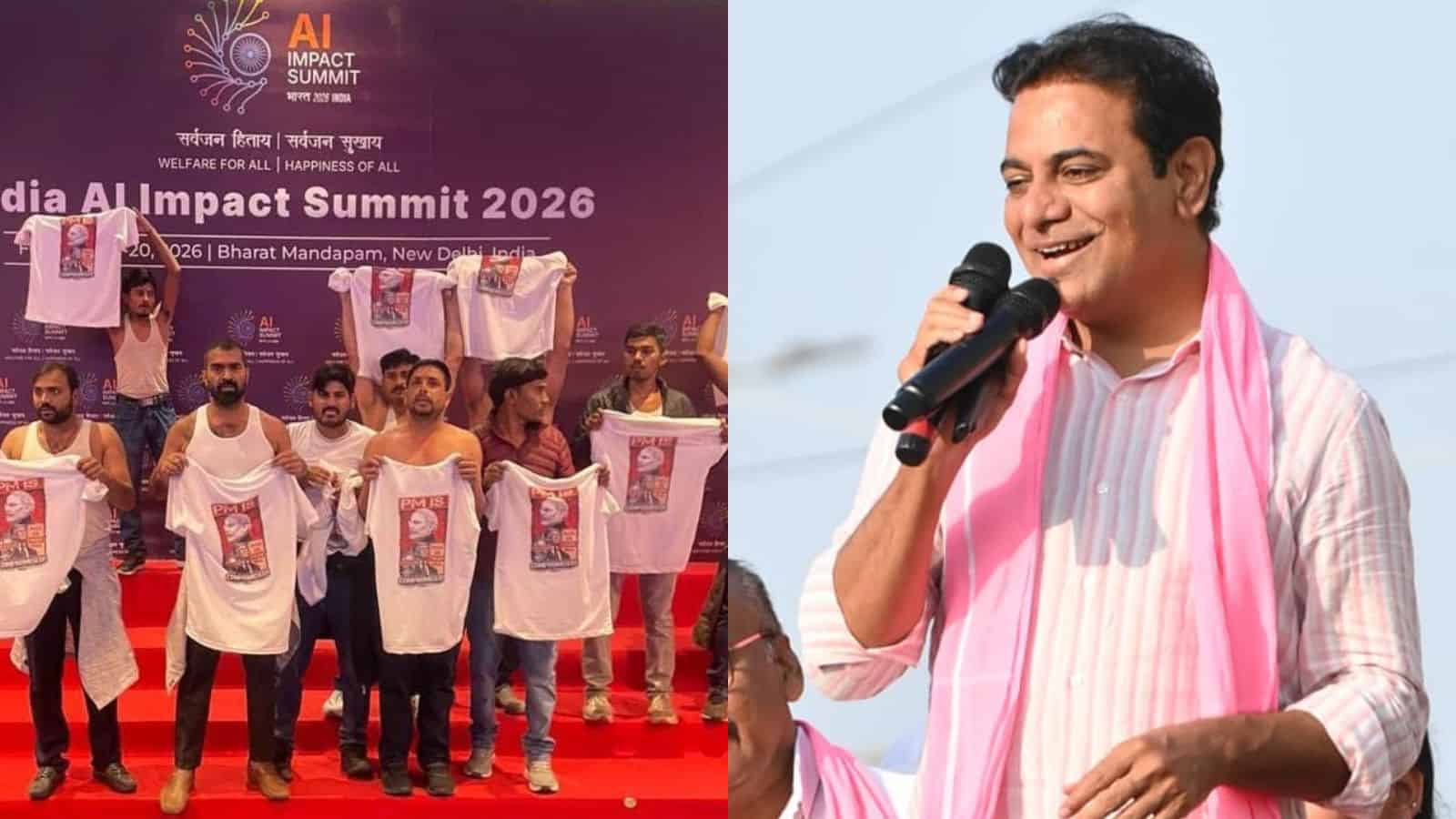 KTR addresses AI Summit, criticising Youth Congress protest for disrupting the event.