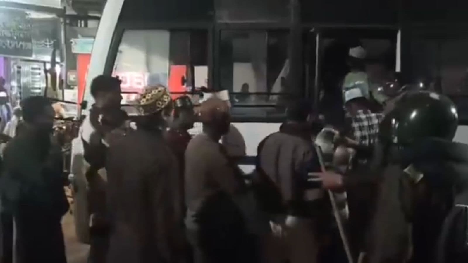 Crowd clashes over loudspeaker during Taraweeh and Aarti, causing a communal altercation.