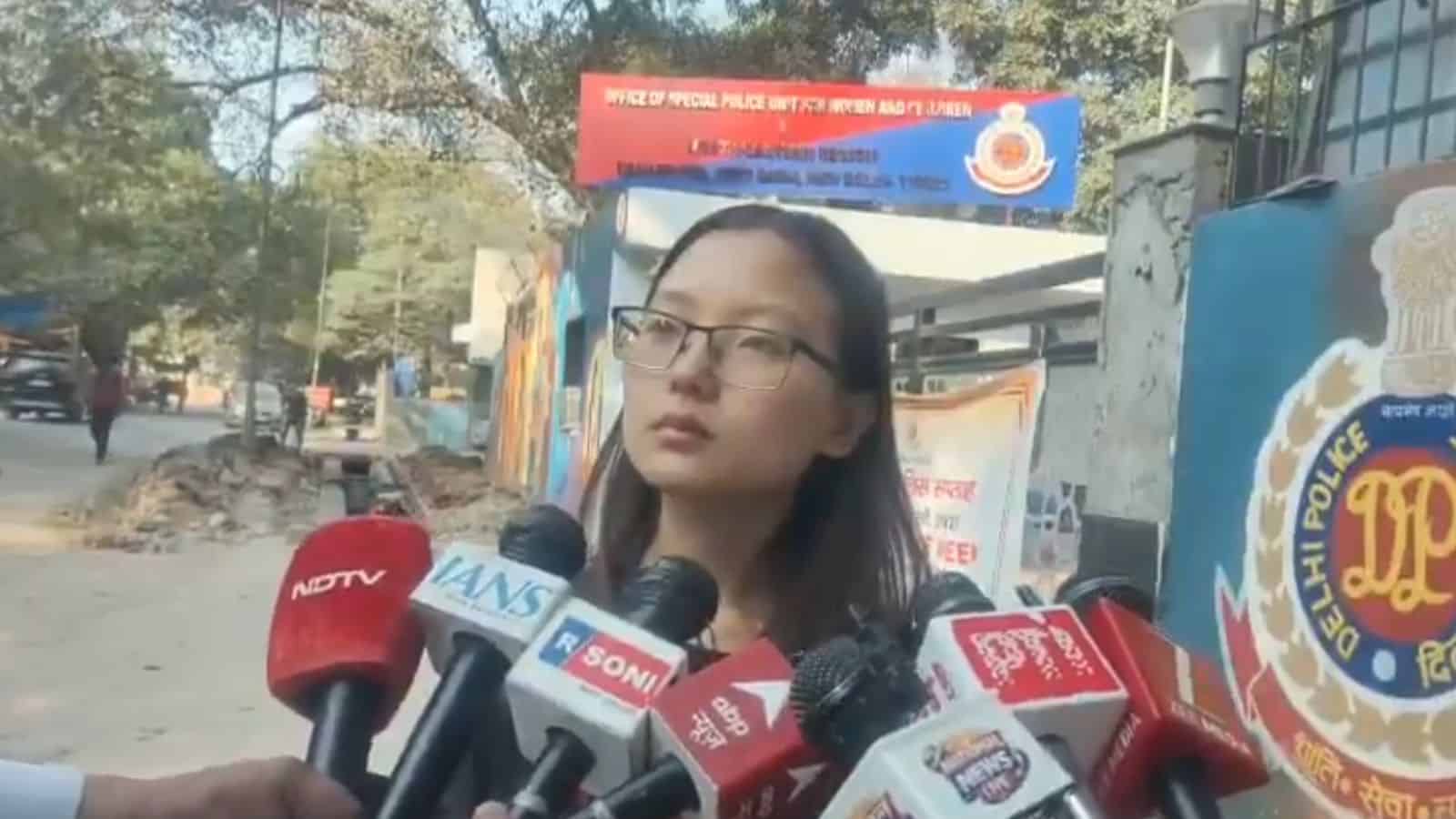 Women called 'dhandhewali' speaking to media outside police station in Delhi, FIR filed over recent incid.