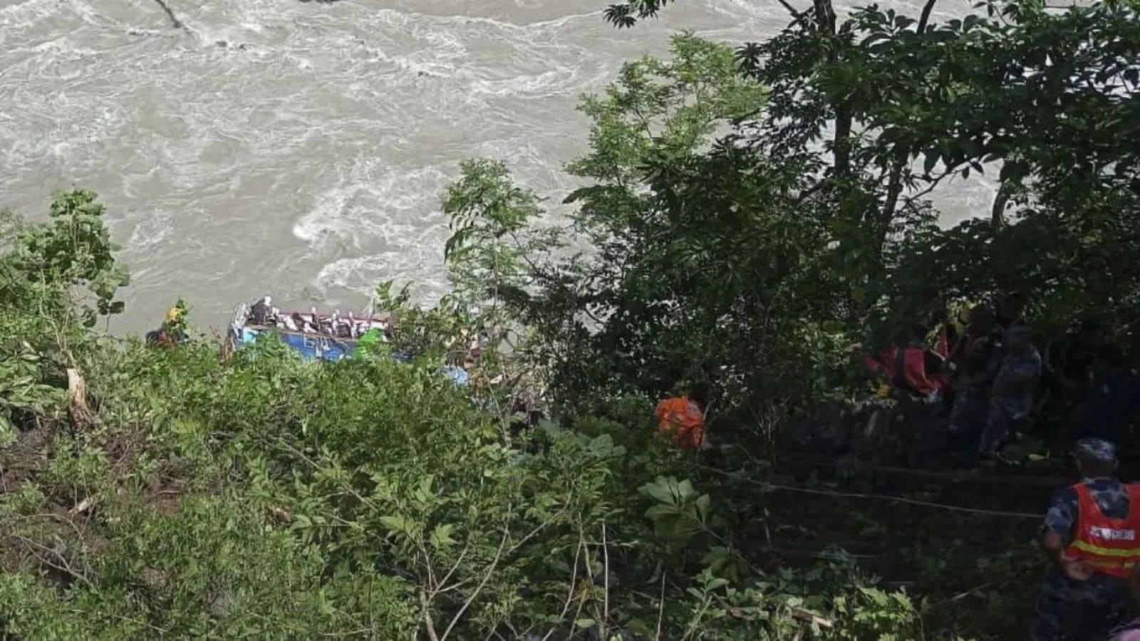 Rescue operations underway after Nepal bus accident