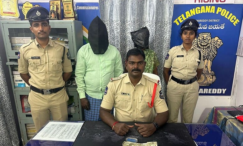 Police arrest house theft suspect in Kamareddy, Telangana, within 48 hours of the crime.