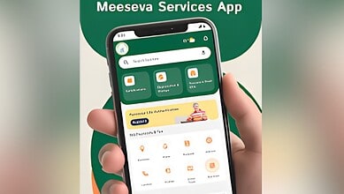 Screenshot of the Meeseva MeTicket mobile app interface for TGSRTC bus ticket booking.