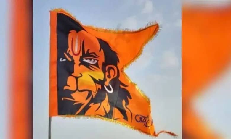 Bajrang Dal flag used for Representational purpose