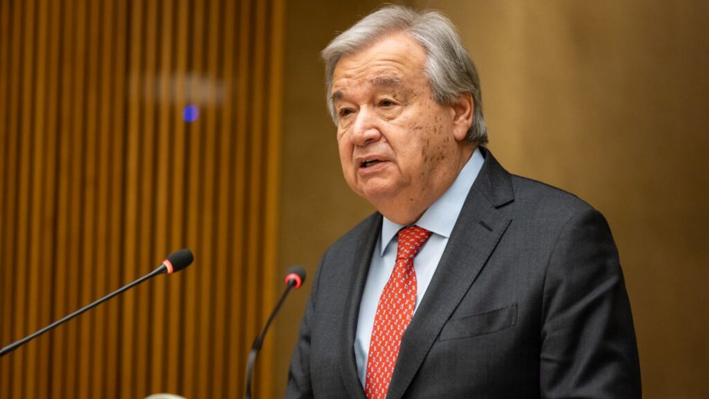 UN Secretary General Antonio Guterres