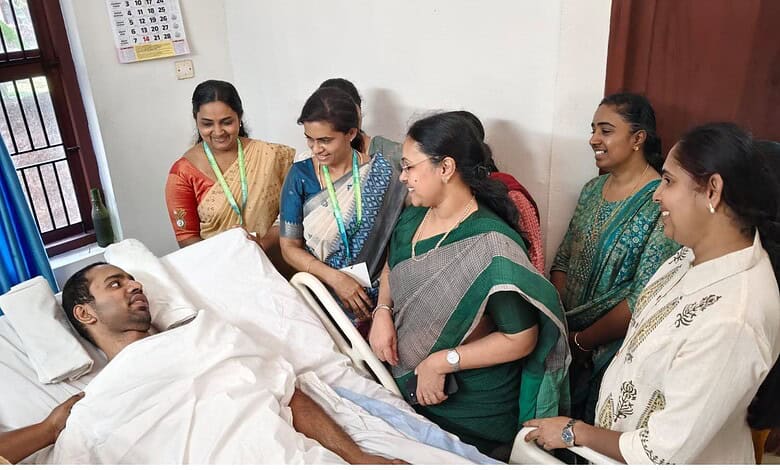 Kerala minister visits nurse who survived Nipah infection twice