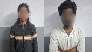 Man and woman detained for chain snatching incident, police investigation underway.