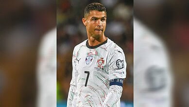 Cristiano Ronaldo during a Portugal match.