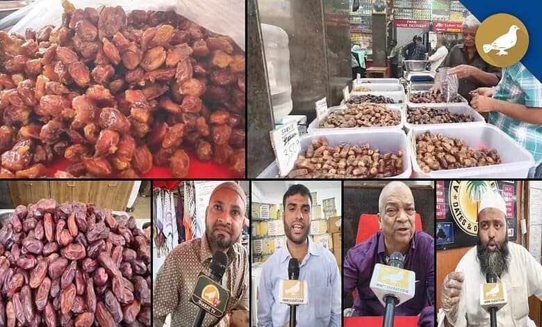 Hyderabad markets flooded with dates.