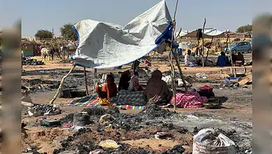 People seek refuge after deadly conflict.