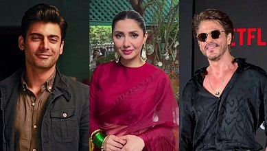 Fawad Khan, Mahira Khan and Shah Rukh Khan
