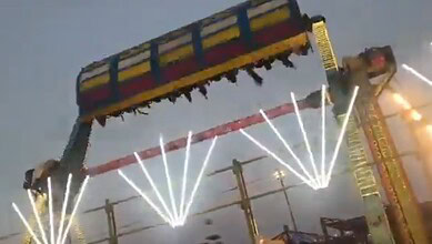 Ride collapses at Surajkund International Crafts Mela in Haryana's Faridabad