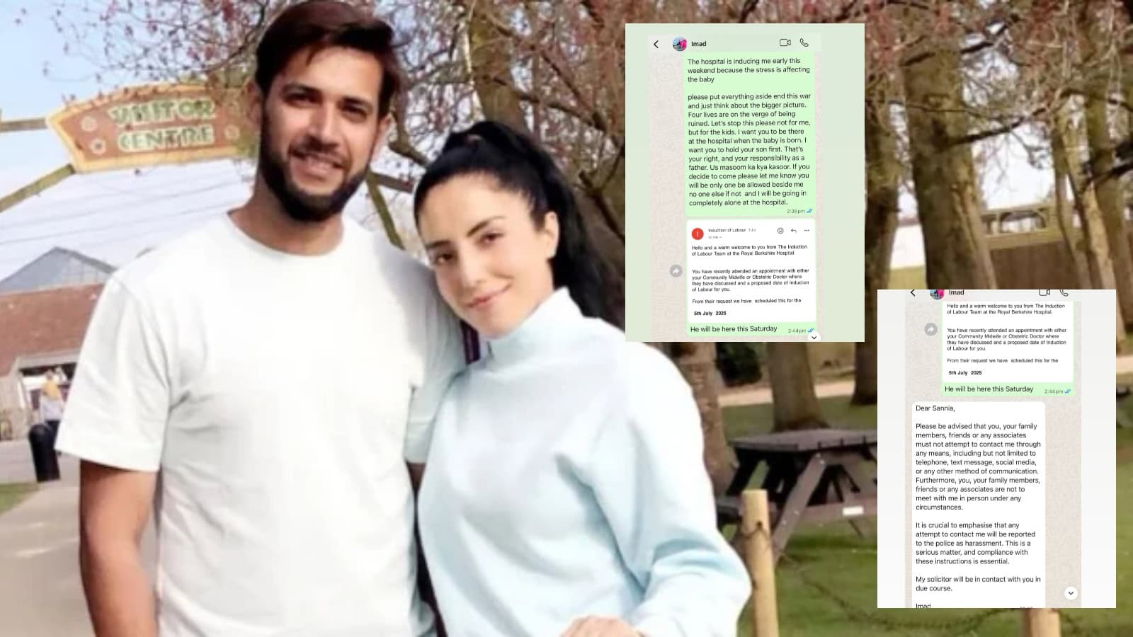 Imad Wasim and Sannia Ashfaq