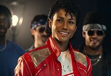 Michael Jackson biopic promotional image with Telugu edits gaining viral attention.